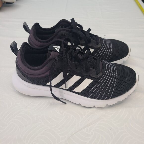 Adidas Women's Fluidup Black/White Running Sports Shoes Sneakers Size 8.5 - Picture 2 of 6